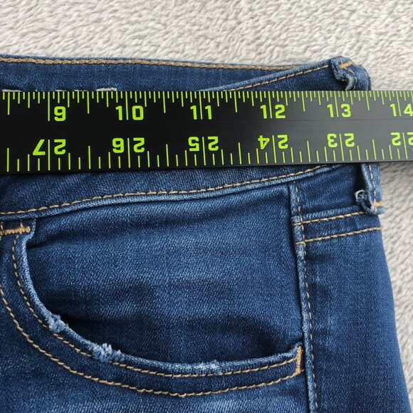 American Eagle Outfitters Womens Jeans Size 2 Skinny Jeggings Stretch Blue Denim - Picture 5 of 16